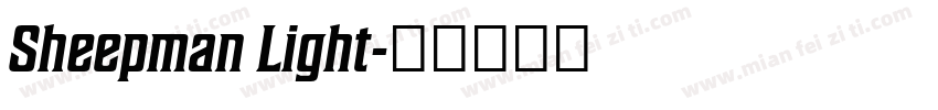 Sheepman Light字体转换